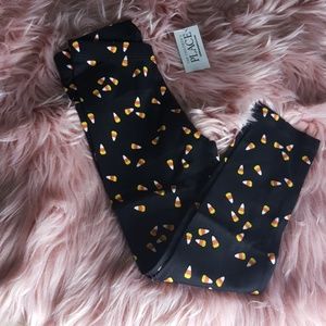 🎈SALE 🎈3 FOR $15  -New Black Candy Corn Leggings